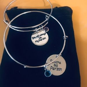You're My Person Bangle BFF Bracelets Set of 2